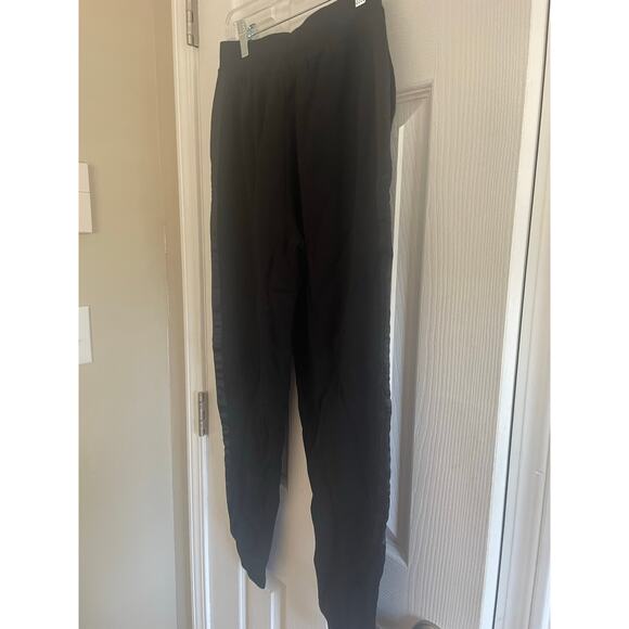 Polo Ralph Lauren Black Sweats w/ Ribbon Tuxedo type Trim on pant side seam, A64 - Picture 7 of 7